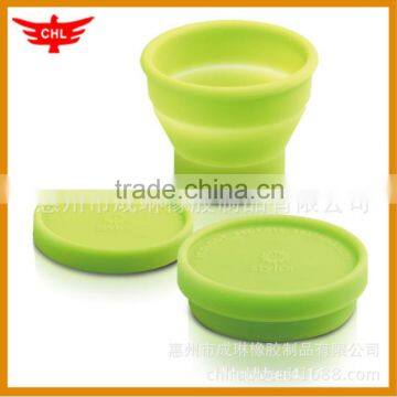 Recyclable flodable silicone water cup