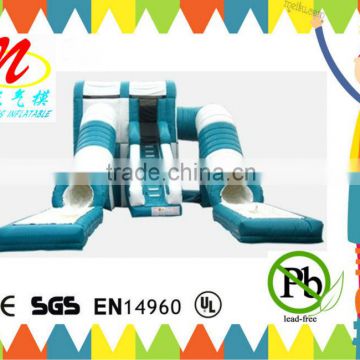 Building toys double tubes inflatable pool water slides