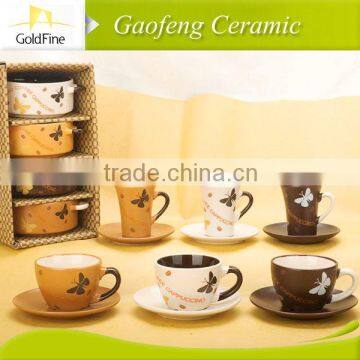 high quality promotion ceramic cup / disposable ceramic cups