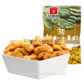 fried coated broad beans snack food