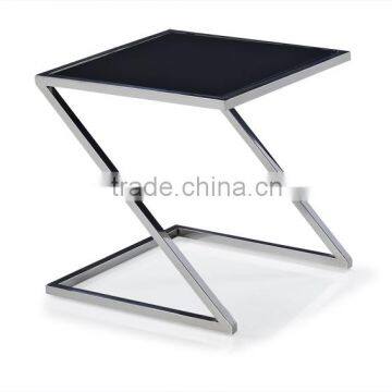 With Metal Legs/glass Top Stainless Steel Base Coffee Table(CF-T11)