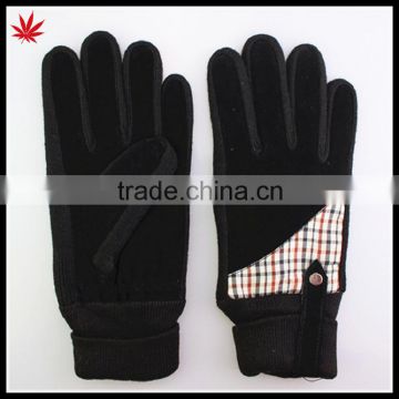 Men's pigsuede gloves for touchscreen with cheap price