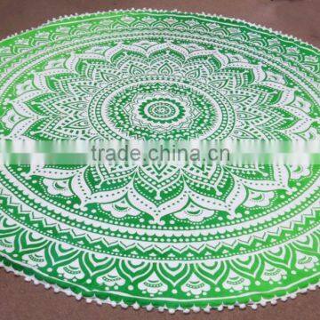 Mandala Printed Round Beach Towel 72 Inch Roundies Wholesale photo-2
