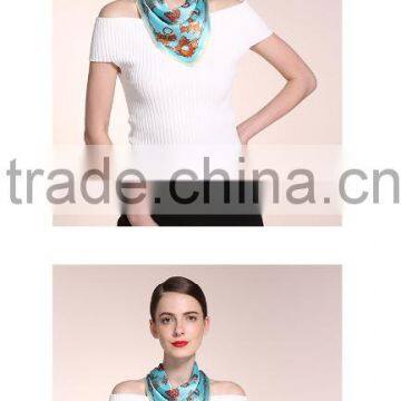 100% Silk Jacquard Shawl, Triangle Neck Scarf photo-6