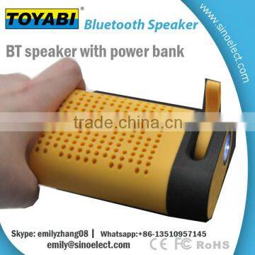 Mini Portable wireless bluetooth speaker altavoz with power bank and build in torch