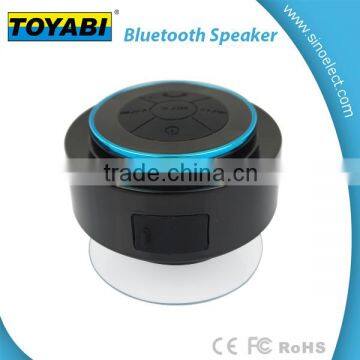 Handsfree Speakerphone built in Mic Control Buttons and Dedicated Suction Cup for Showers, Bathroom, Pool, Boat, Car, Beach, & O