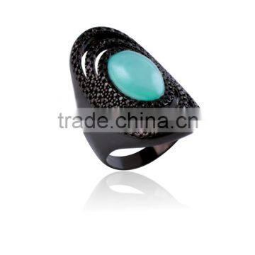 Brazilian Fashion Ring with natural stone