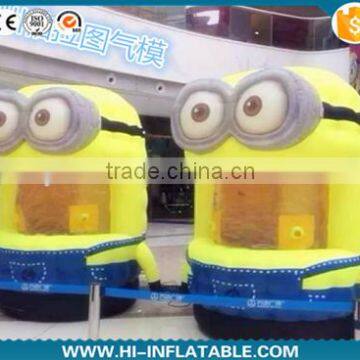 Factory direct sale inflatable Minion cash booth for promotion