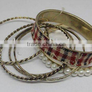 pressed & pearlescent bangles