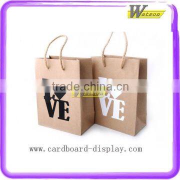 Recycled Lovely Clothes Brown Kraft Paper Bag With Handle