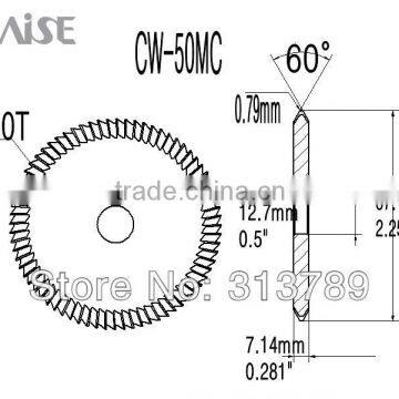 Profilling Cutter HPC Key milling Cutter CW-50MC HSS cutters for HPC Mini,Premier and Power Speedex key cutting machine