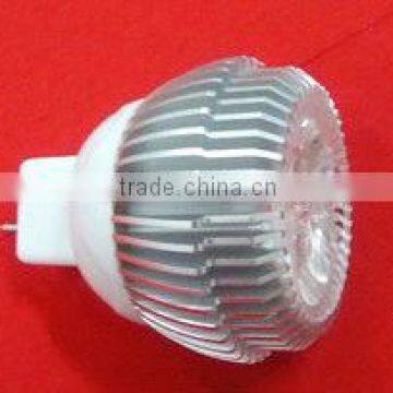 E27/E14/MR16/GU10/B22/E26 3w Spot light shade(Aluminum alloy + PMMA)