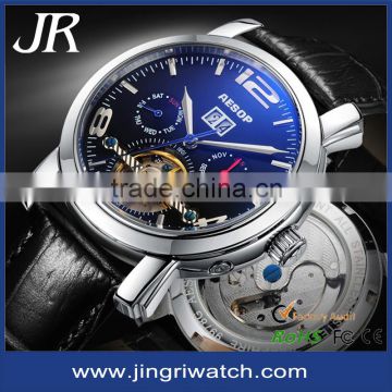 Tourbillon watch Skeleton design custom brand watches Luxury watches for men