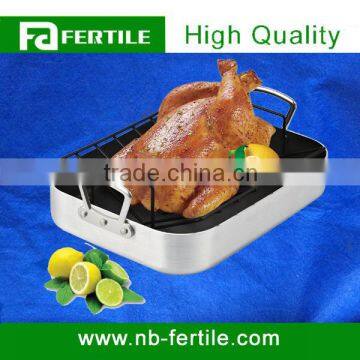 Food Grade Regular Carbon Steel Roasting Pan With Rack 116855