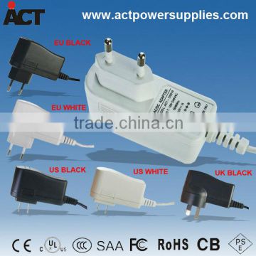 SAA CE approved UL listed 12V 12W ac dc adapter