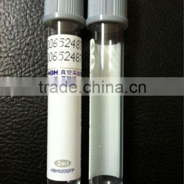 2-6ml grey glucose tube used for blood specimen collecting