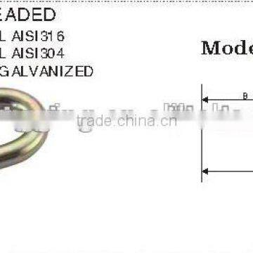 China Supplier For Sale Steel Electric Galvanized Metric Threaded Hardware Carabiner Rigging Screw Galvan photo-2