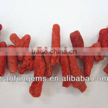 Loose Gemstone Red Coral Branch 16'' Strands Rough Beads