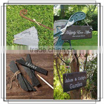 Home decor slate sign /garden decor slate label tag