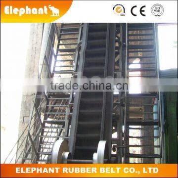 Steep Incline Conveying Currugated Sidewall Rubber Belt