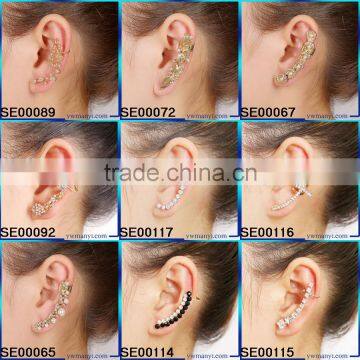 Hot Sale Alloy Gold Rhinestone Wing Ear Cuff With OEM Jewelry is Accepted E680 photo-4