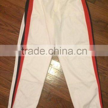 Baseball Pants with a Red/Blue Stripe