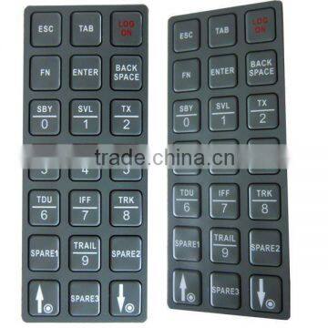 Tactile Embossed Keypad PET Nameplate