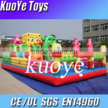 spongebob amusement park, bouncy castle funcity, inflatable play land