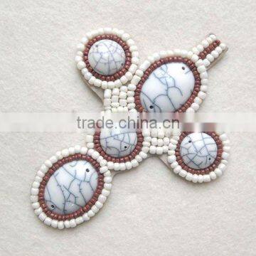 high quality beaded appliques for shoes WPH-957