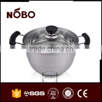 high stainless steel stock pot with steamer