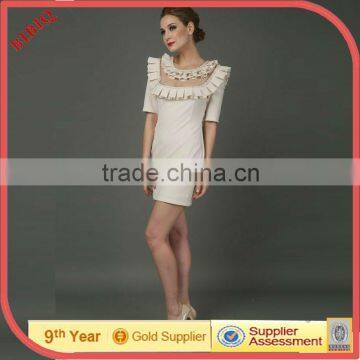 Frilled Ladies Office Wear Summer Dress