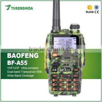 Long Distance Baofeng BF-A55 Handheld hf Ham Transceiver Radio Army Green Walkie Talkie