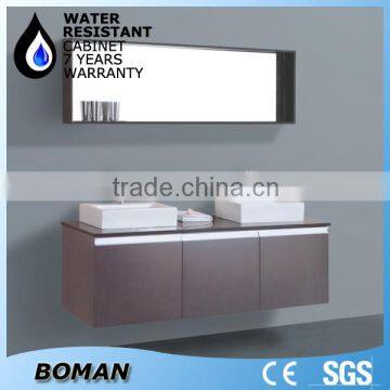 double bowl stainless steel bathroom vanity cabinet