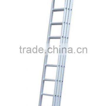 Aluminum folding industrial extension 3-section ladder EN131