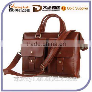 Customized Leather Laptop Computer Bag for Men Business