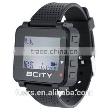 Best Seller 300M Call Range Watch Pager and Button Restaurant Table Call System