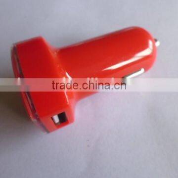 factory low price fashion dual USB LED car charger 5V 2.1A