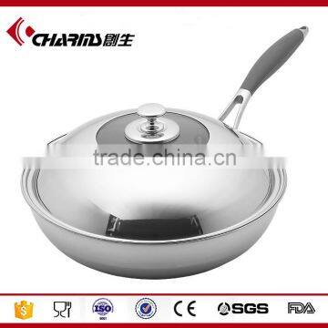 Charms Kitchen Stainless Steel Triply Mini Wok photo-5
