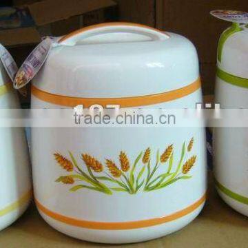 super plastic casing thermal pot with bowl inside