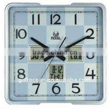 3 digital windows weather station calendar analog clock