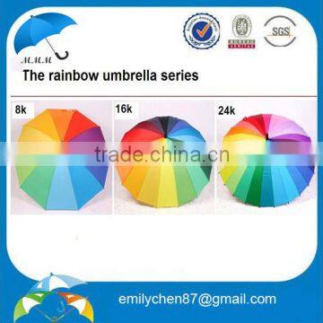 2014 HOT 8k 16k 24k rainbow umbrellas