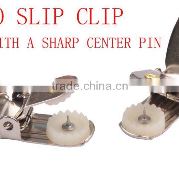 NO SLIP CLIP SUSPENDERS WITH A SHARP CENTER PIN