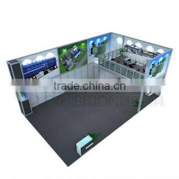 portable exhibition double deck stand