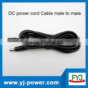 DC power cord Cable male to male, 5.5*2.1mm DC Cable for Laptop Adapter