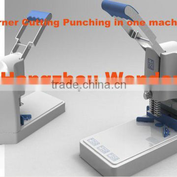 Professional manufacturer Rounded Corner Cutter & Punching Machine two in one machine