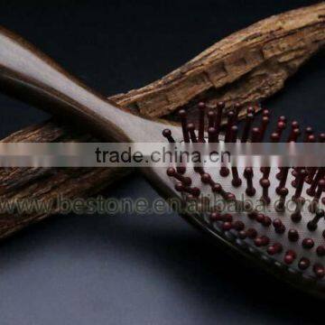 High Class Head Scalp Massage Hair Brush Wood photo-2