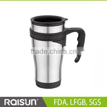 400ml Promotional Plastic Thermo Mug With Handles