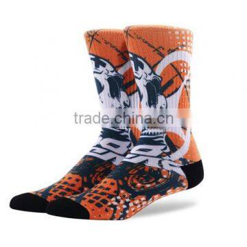 2016 Newest Design Dye Sublimation Basketball Socks photo-6