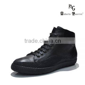 high-end leather sneaker shoes for men