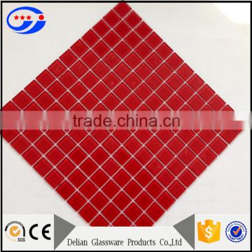 red crystal glass mosaic tile